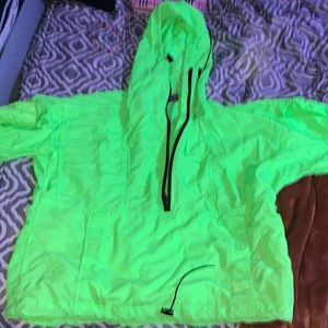 neon green jacket
